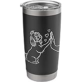 Shih Tzu Give me Five Love Dog Owner Design Stainless Steel Insulated Tumbler