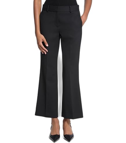 Michael Kors Women's Satin Wide Leg Pant, Black, 0 at Amazon Women's Clothing store