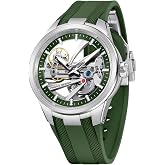 LACZ DENTON Pagani Design YS030 Men Automatic Mechanical Watch Skeleton Dial Stainless Steel Waterproof Sport 10Bar Luxury Casual Watch for Men
