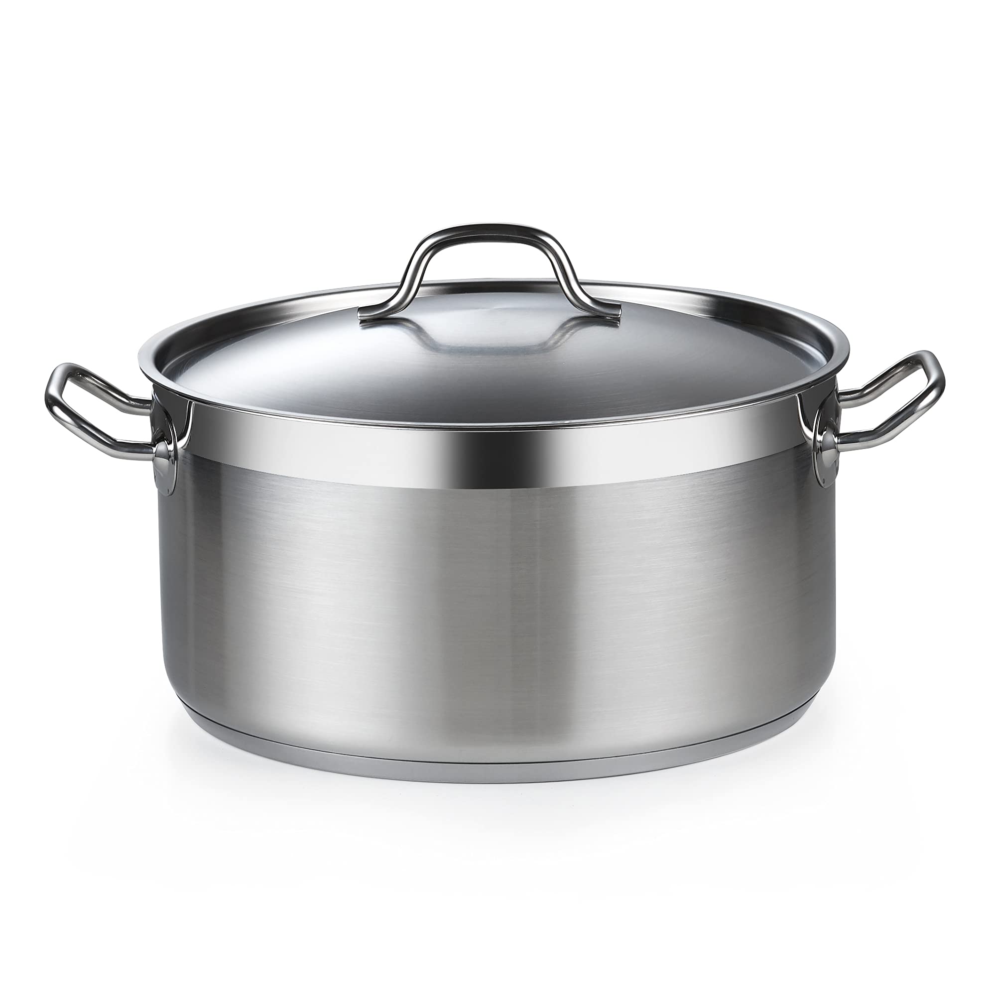 Cooks Standard Dutch Oven Casserole with Lid, 9 Quart Professional Stainless Steel Stockpots, Silver Image