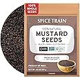 Black Mustard Seeds (397g/14oz) Vegan, Gluten free, 100% Raw, Sourced from India, Packed in Resealable Zip Lock Pouch