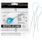 Super Floss Threaders, Periodontal Floss, Orthodontic Threader, Ultraclean Access Tool for Daily Care of Periodontal Disease