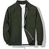 XiaoYouYu Men's Bomber Jacket Fashion Stylish Lightweight Windbreaker Spring Fall Casual Jackets for Men