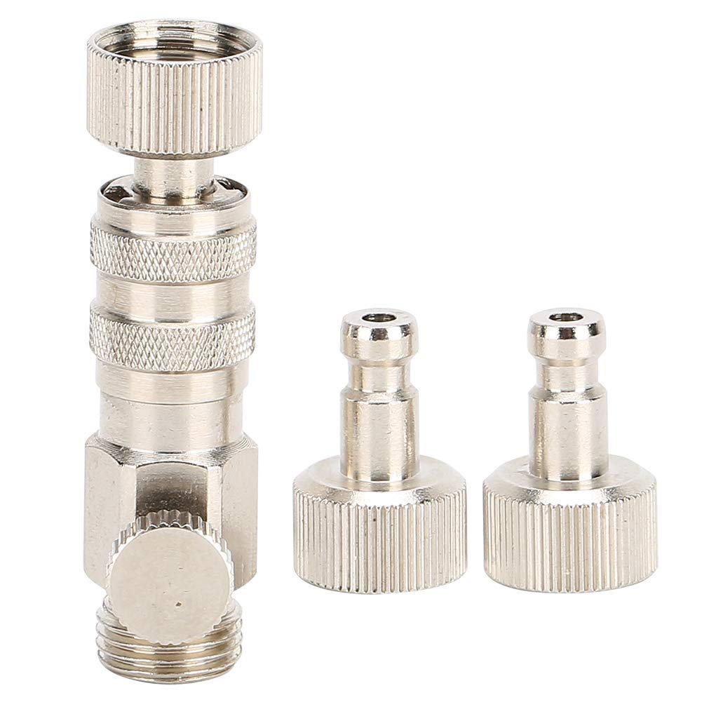 3Pcs Airbrush Connector Airbrush Quick Disconnect Coupler Release Fitting Adapter with Air Adjustment Air Compressor Fitting Other Art Supplies