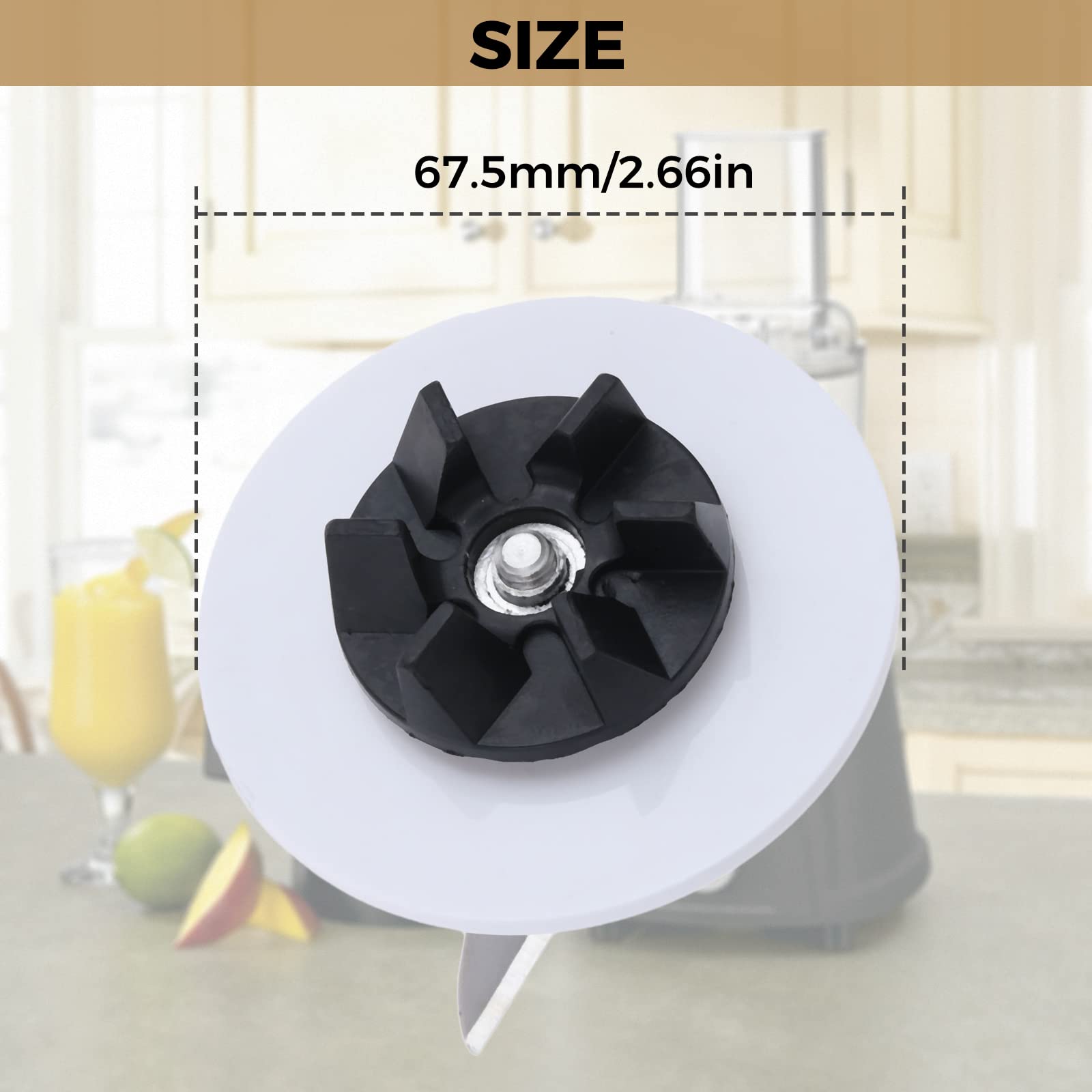 SPB-456-2 Blender Blade Cutting with 2 Rubber Sealing Gasket, Replacement for Cuisinart Blenders Models BFP703 BFP-703 BFP703B BFP-703CH SPB7 SPB-7BK CB8 CB9 BFP-703