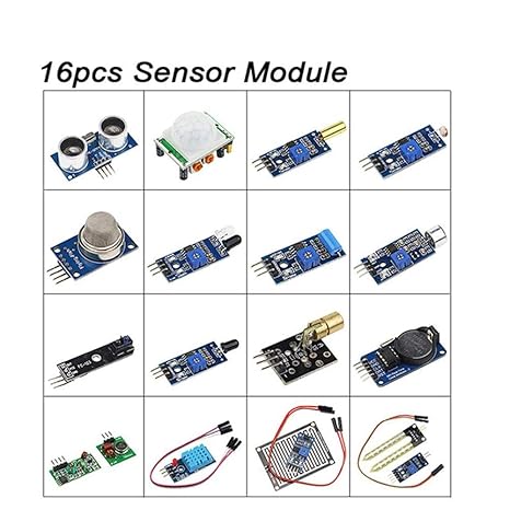 franktea Kit De Sensor Traje para Arduino Raspberry Pi Kit ...