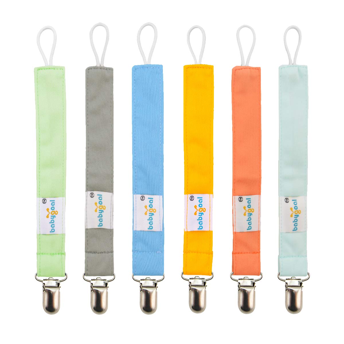 Photo 1 of Babygoal Pacifier Clips, 6 Pack Pacifier Holder for Boys and Girls Fits Most Pacifier Styles & Baby Toys and Baby Gift 6MP10