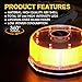 Xprite 240LED Rotating Beacon Light, Forklift Strobe Lights w/Magnetic Base for 12-24V Construction Truck Patrol Car Tractor Golf Carts-Amber