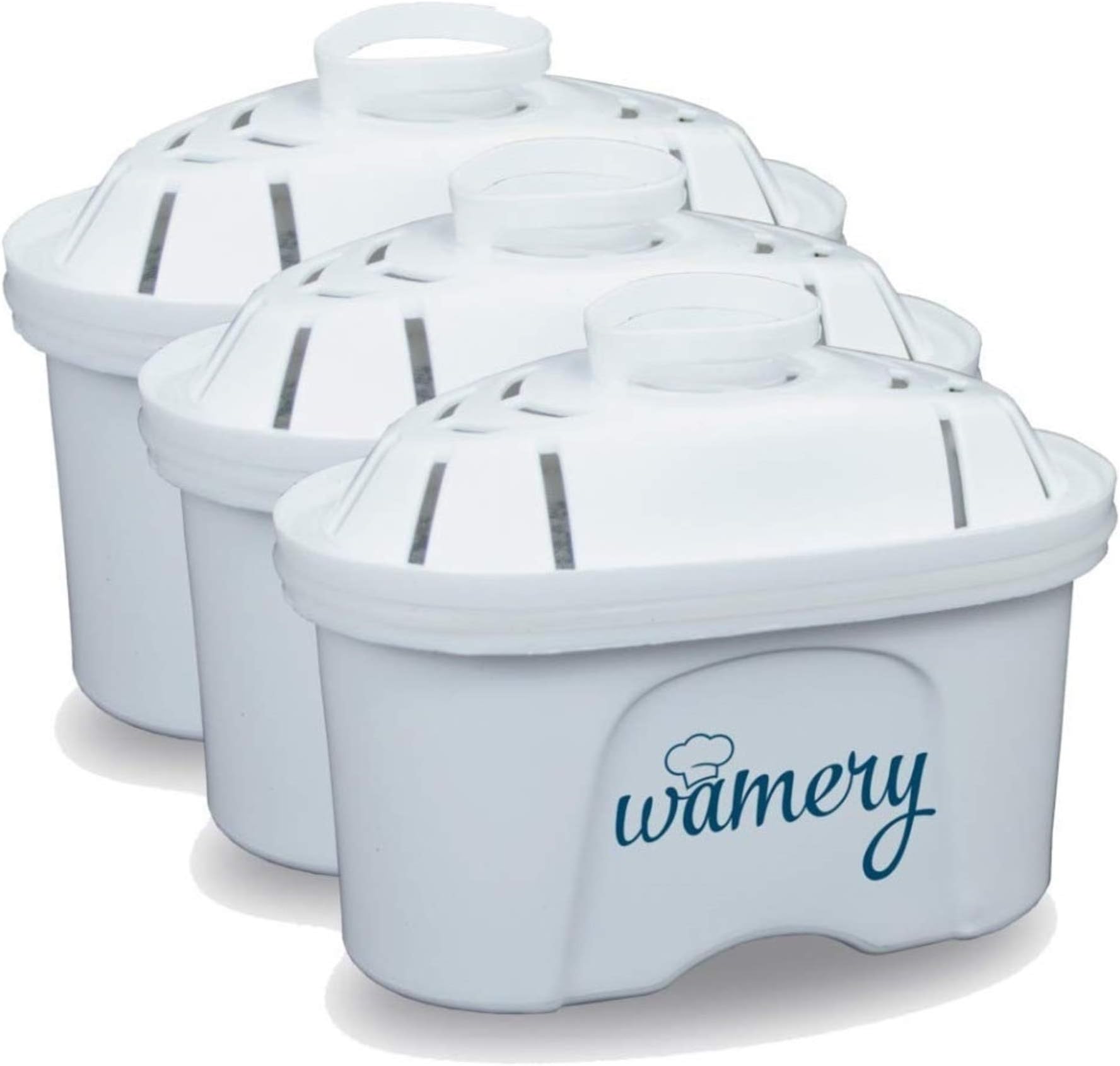 WAMERY Replacement Filters 3 Pack for Brita Maxtra, Marella, Mavea & Wamery Water Filter Pitcher. Cartridge Model 1001122