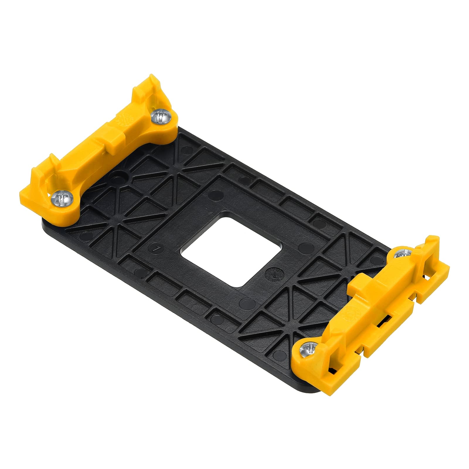 PATIKIL AM3 CPU Cooling Bracket Heatsink Bracket Cooling Mounting Sheet Plate Yellow Black with 4 Screws for AM2 AM2+ AM3 AM3+ FM1 FM2 Motherboard Socket