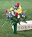 Bright Spring Memorial Bouquet by OakRidge™ - Silk Floral Indoor/Outdoor Décor, 23” High