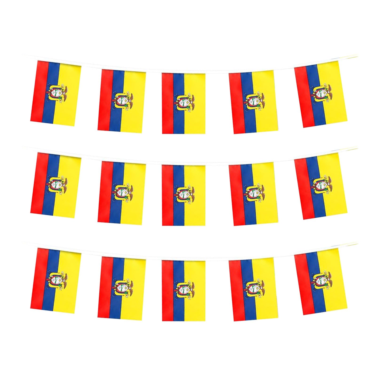 Ecuador Flag Ecuadorian Flag, Small String Ecuador Flags Mini Ecuadorian Flags Banner, Used for Party School Sports Events Patriotic Festival Decorations