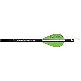 New Archery Products Quikfletch Twister 2" 3-Vane Stabilizing Fletching for Increased Accuracy of Compound Bow Arrows &amp; Crossbow Bolts - 6 Pack
