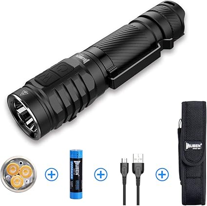 wuben to46r 1000 lumenes linternas de mano linterna led recargable de alta cri linterna tacticas lampara linterna portatil con enfocar 7 modos para