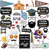Class Reunion Photo Booth Props - 41-pc Photo Prop