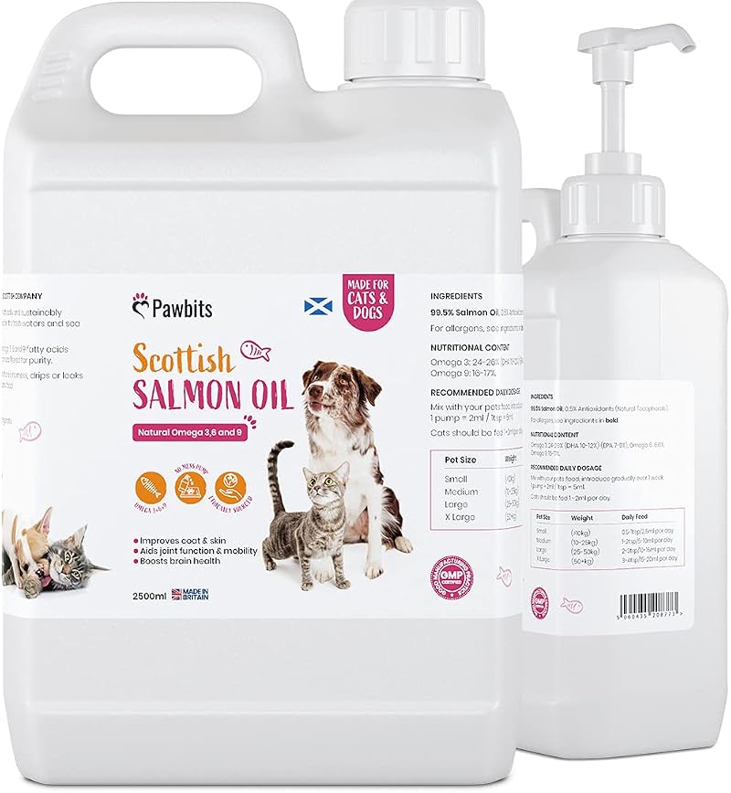 Pawbits 2.5 Litre Scottish Salmon Oil For Cats & Dogs