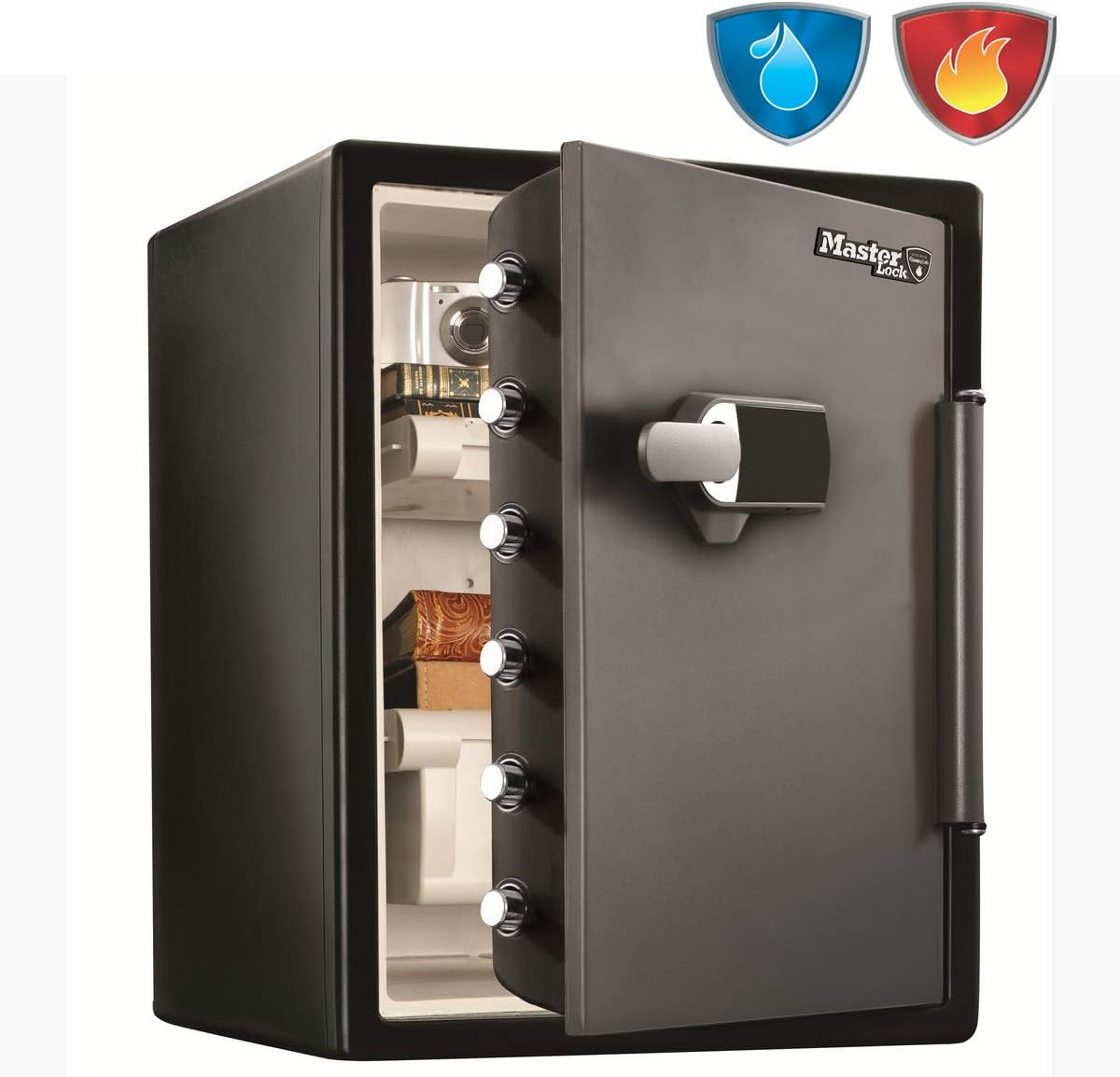 YALE Cassaforte Da Mobile Grande YYSV/390/DB1 Nero, Accesso Con Pin