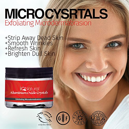 Premium Microdermabrasion Crystals Face Scrub | DIY Spa Micro Dermabrasion Skin Exfoliation with 120 Grit Pure White Aluminum Oxide | Face Exfoliator Minimize Pores, Wrinkles, Acne Scars - 4oz