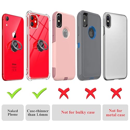 eSamcore Phone Ring Holder – Wireless Charger Friendly Ceramic