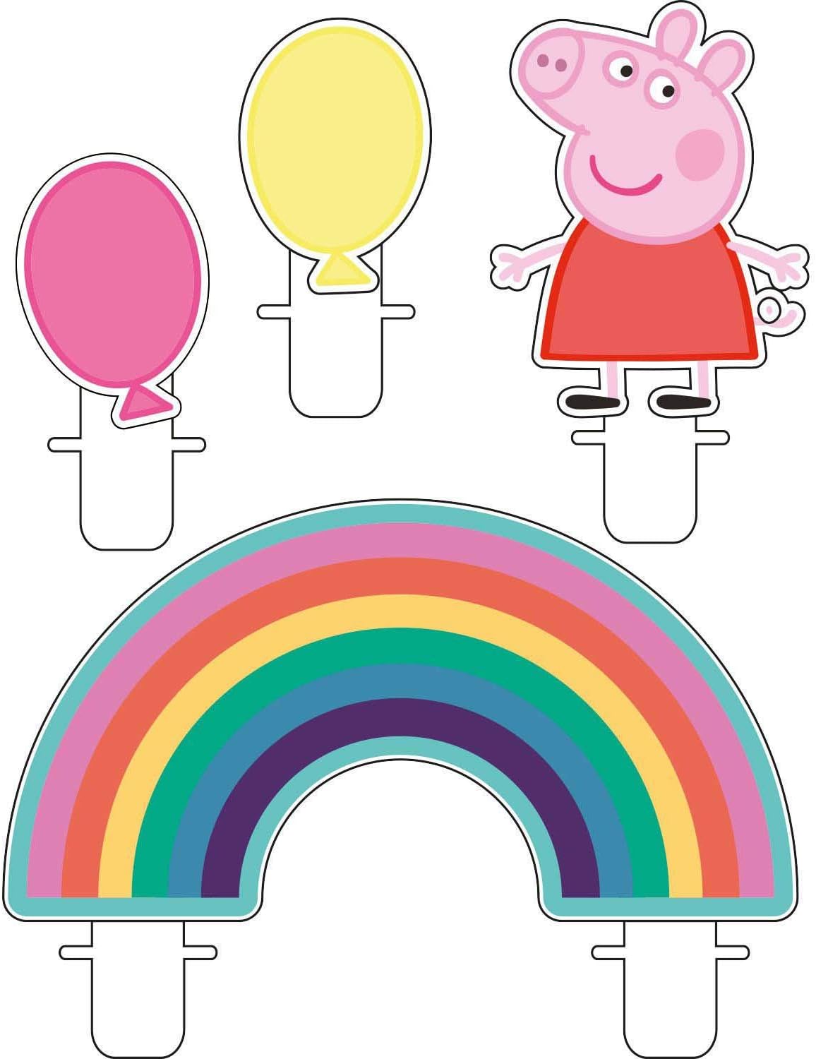 (PKT) Child Peppa Pig Candle Set, Rose Gold, mini