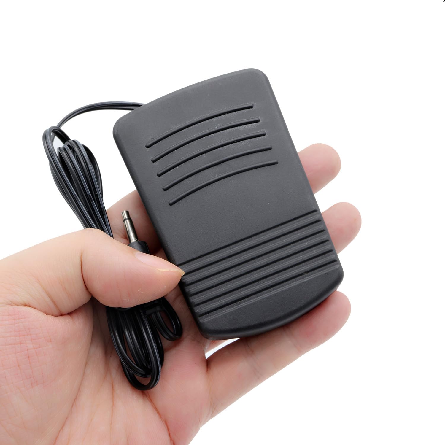 1.5M Mini Sewing Machine Foot Pedal,Household Momentary Sewing Machine Foot Switch On Off Operated Pedal Controller for 6V Small Sewing Machines 202 Making