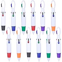 Multi Colored Pens In One 6-Pack Multicolor Gel Pens - 4-in-1 Nurse Pens With 18 Colors, 0.5mm Quick-Dry Ink For Note Taking & Journaling 4 In 1 Gel Ink Pen