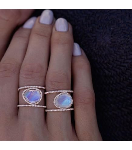 Bague Pierre De Lune Inspirée De Twilight (celle De Bella) - Taille 60 (US 10), Alliage Argenté, Neuve Avec étiquettes