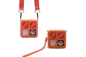 Silicone Cover for Yoto Mini with Shoulder Strap, Adventure Jacket Case Protective Skin Yoto Accessories with Wrist Lanyard, 