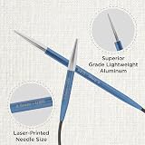 KnitPro Zing Fixed Circular Needles Asymmetrical 10in 25cm 4.00mm view 2