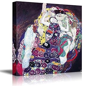 The Virgin by Gustav Klimt - Austrian Symbolist Painter - Canvas Art Home Art - 16x16 inches