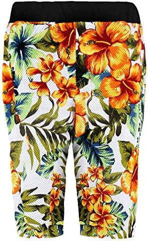 BLEU EVOLUTION MEN'S TROPICAL PRINT SHORTS (LARGE, MULTI SHORTS)
