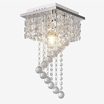 luz de techo de cristal moderna lampara
