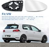 URAQT Right Heated Wing Mirror Glass for VW Golf MK7 2013-2020 Convex Aspherical view 4