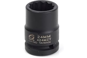 Sunex 424mzt 3/4-Inch Drive 24-Mm 12-Point Thin Wall Impact Socket