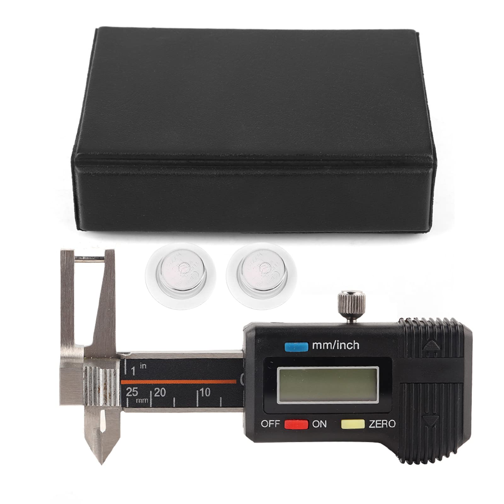 Micro Electronic Digital Display Triple Use Ruler Stainless Steel Thickness Measuring Caliper Gauge Indicator 0~25mm
