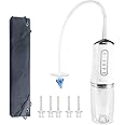 Smokitcen Electric Ear Cleaning Kit for Adults – Premium Ear Wax Removal Tool with Electrical Cleaner Spray – Reusable Earwax Removal Kit with 3 Pressure Irrigation 6 Tip & 9.8in Silicone Hose (White)