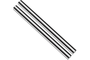 Round Steel Rod, 15mm HSS Lathe Bar Stock Tool 200mm Long, for Shaft Gear Drill Lathes Boring Machine Turning DIY Craft Tool, 2pcs DRINYOUNG (15mm x 200mm 2pcs)