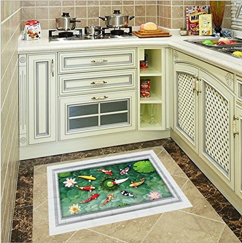 Amazon Co Jp 3d ウォールステッカー 和モダン 形成池2 鯉 騙し絵 トリックアート はがせる 壁紙 シール 防水 Diy 壁 床 家具 インテリア 天井 ホーム キッチン