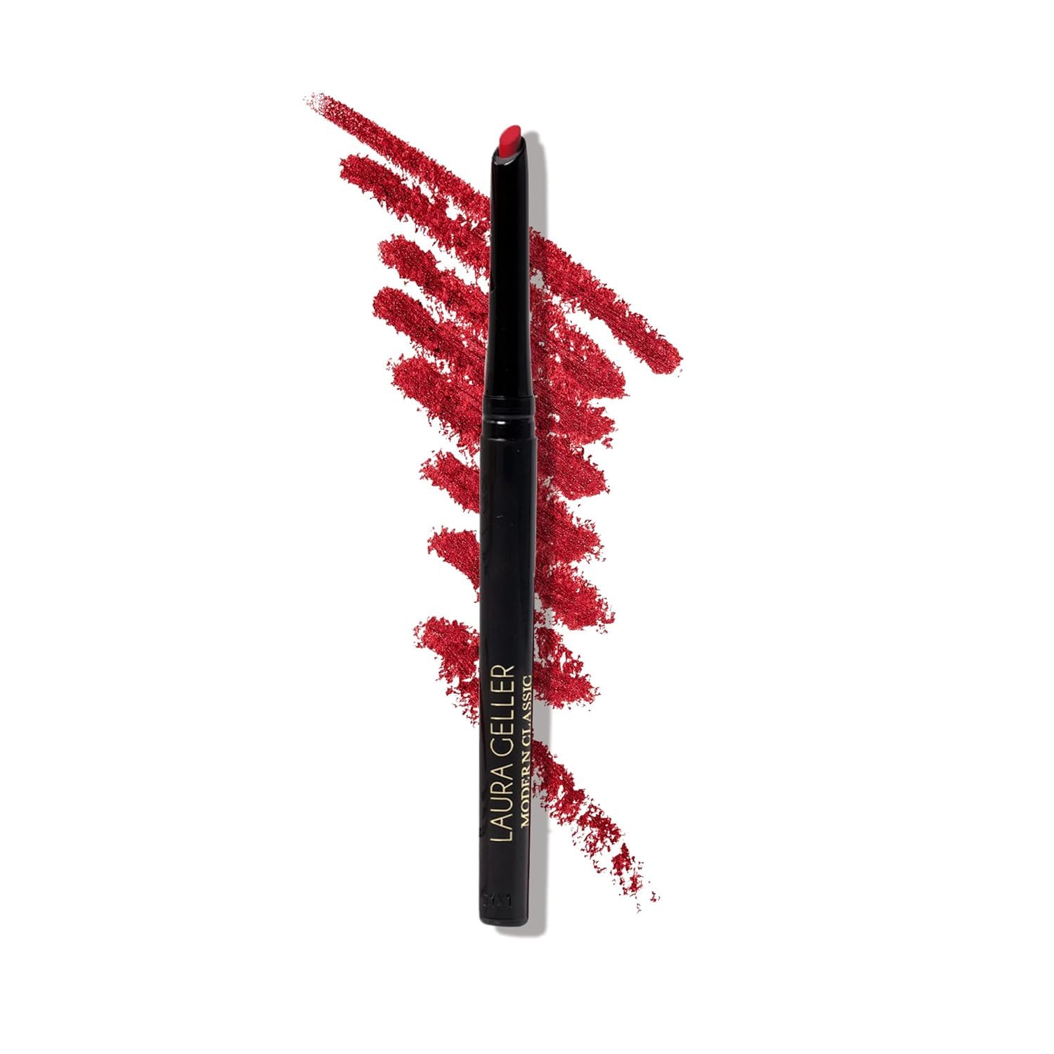 LAURA GELLER NEW YORK Modern Classic Lip Liner (Ritzy Red) - Prevents Feathering and Fading, Water and Transfer Proof - Luxurious Creamy Long Lasting Lip Liner