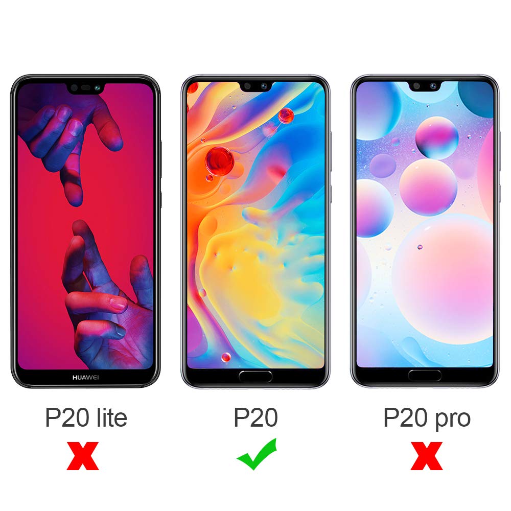 NONZERS [2-Pack] Verre Trempé pour Huawei P20, 2.5D Bords Arrondis Film Protecteur d\'Écran en Verre Trempé Transparent, Dureté de 9H et 3D Touch Compatible, Ultra-Mince et Ultra-Résistant sans Bulles