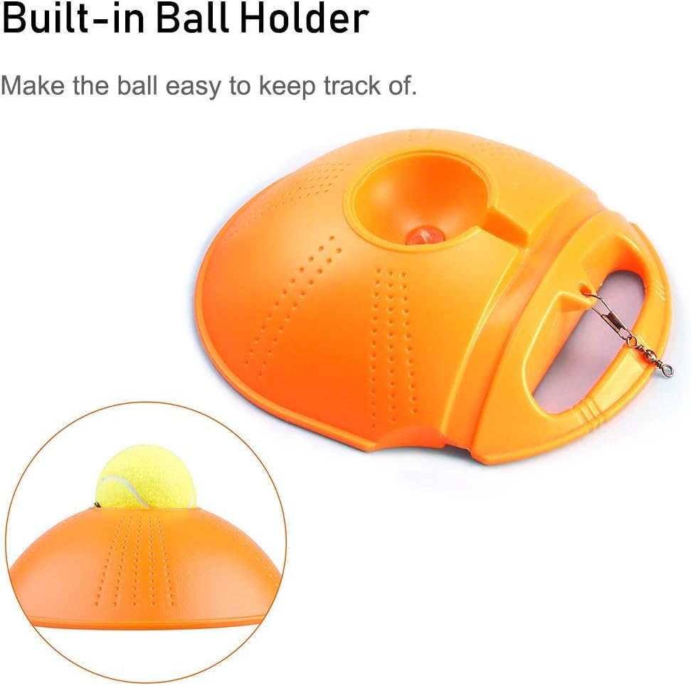 Springen Tennis Trainer Rebound Baseboard Tennis Ball Self-Study Practice Tool Equipment Sport Exercise for Beginner with 2 Balls : Sports & Outdoors