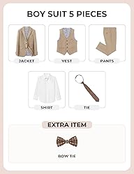 Marvelous World Boys Suits Khaki Slim Fit Size 14