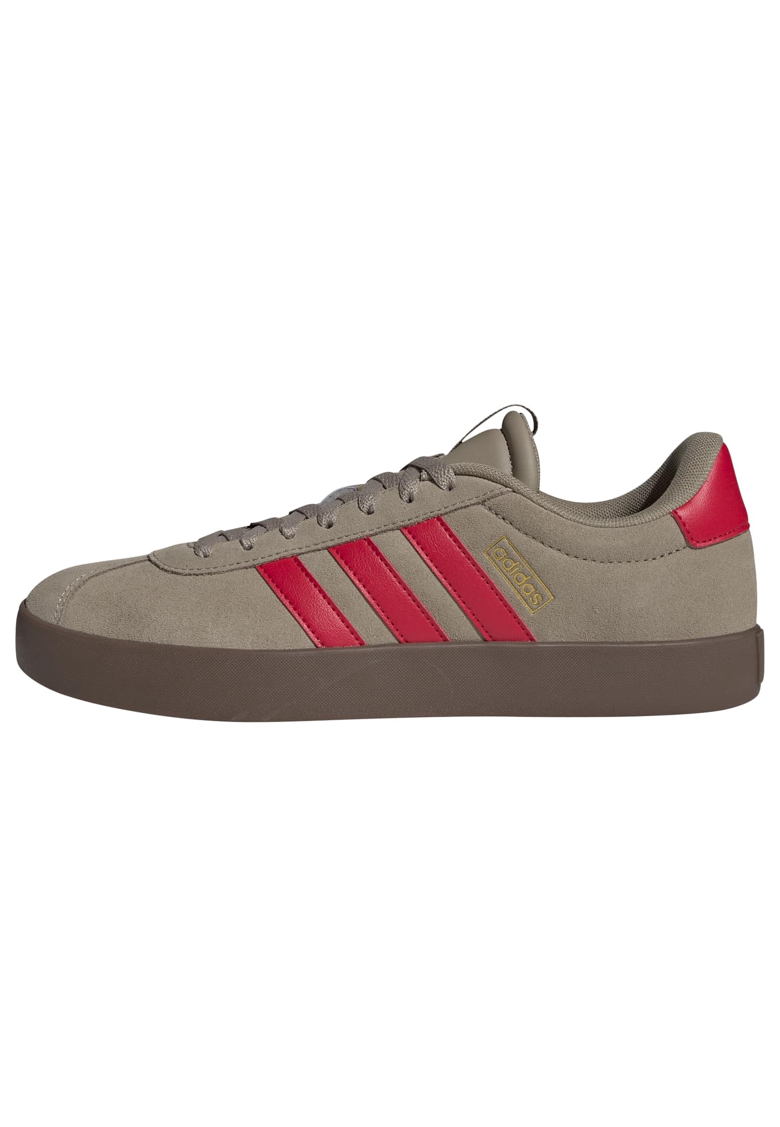 adidas Men's VL Court 3.0, Blanch Cargo/Pure Ruby/Gold Metallic, 5 Image