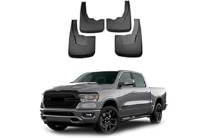 Wheel Eyebrow,Car Mudguard Mud Flaps for 2019-2025 Dodge Ram 1500 2500 3500 Molded Custom Front and Rear Mudflaps Splash Guar