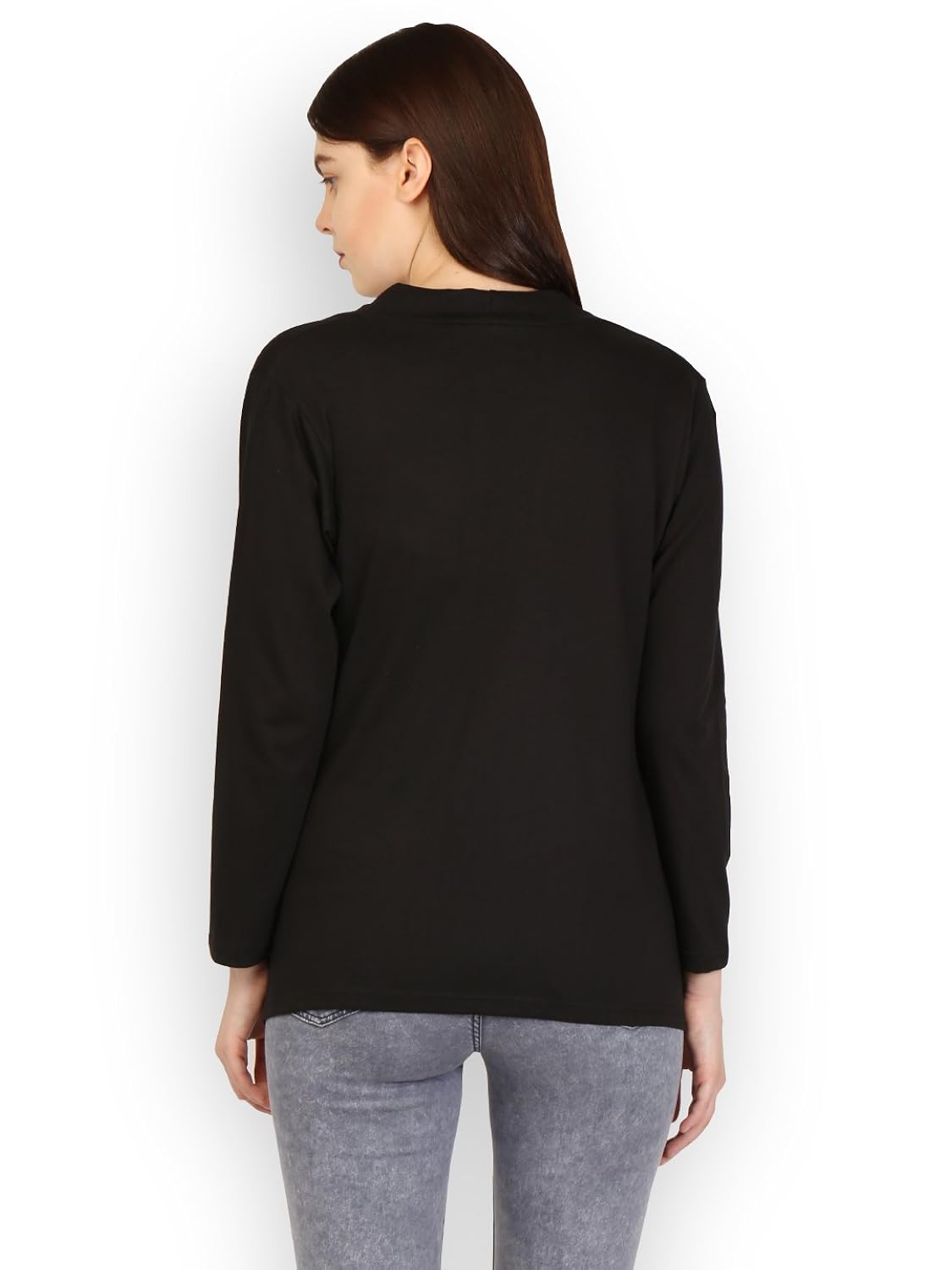 ten on ten women's black cotton shrug