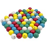 JUNWRROW Plastic Bingo Balls 3/5 inch Multicolored,75 Count, Perfect for Bingo Nights, Raffles, and More,Lost Bingo Ball Replacements