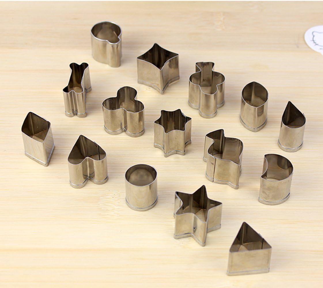 15 pcs Mini Metal Cookie Cutter 
