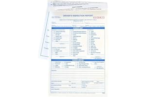 Detailed Driver's Vehicle Inspection Report 10-pk. - Book Format with 31 Sets, 2-Ply Carbonless, Blue Ink, 5.5" x 8.5", Meet FMCSR Requirements, J. J. Keller & Associates, Inc.
