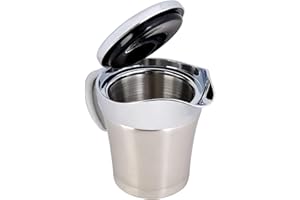 Thermal Gravy Boat,Small Thermal Creamer Carafe,Sauciere Edelstahl,Stainless Gravy Jug Insulated,304 Stainless Steel Thermal 