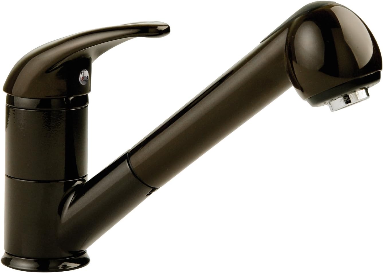 Aquasu Concordia Single-Handle Mixer Tap for Sinks with Dish Rinser, Brown, 77180 1